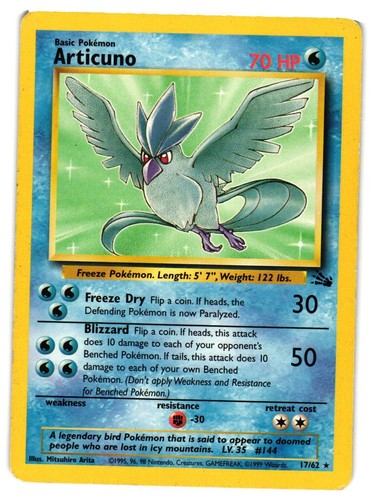 Pokemon tcg articuno 62 - pokemon,